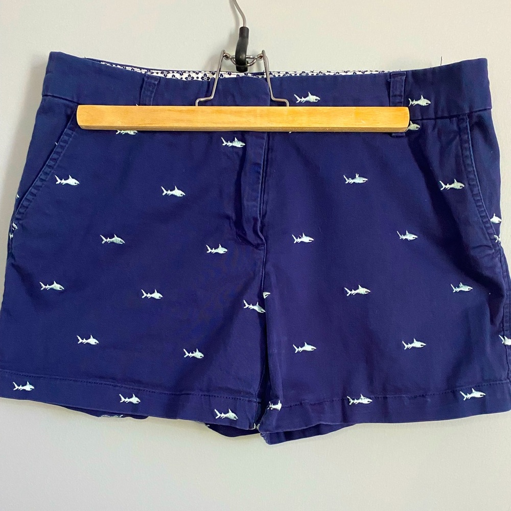 British Khaki Shark Shorts Size 8